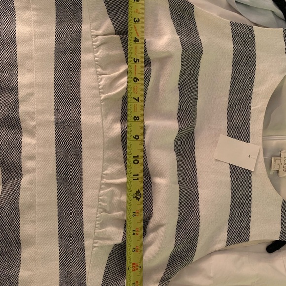 J. Crew Blue and White Textured Dress Size 14 - Picture 9 of 16